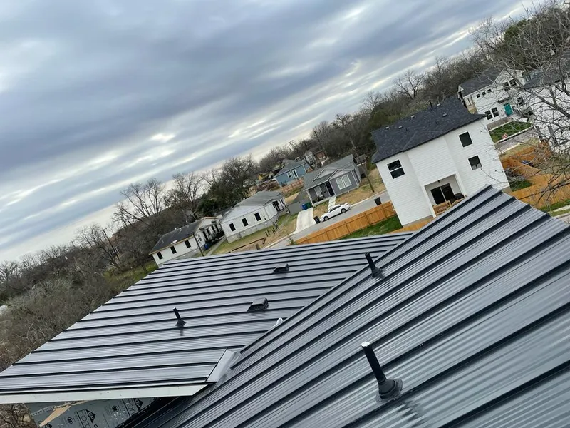 Standing seam metal roof panels with vents for Skylight Repair in Bargersville